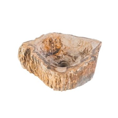 VASQUE NATURELLE BOIS FOSSILISÉ