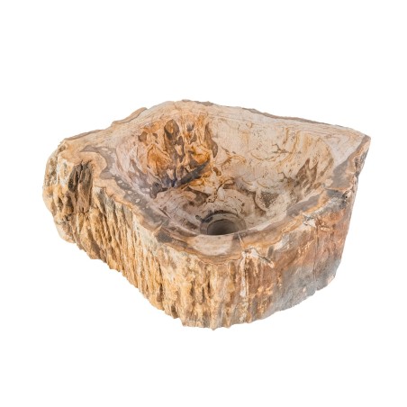 VASQUE NATURELLE BOIS FOSSILISÉ