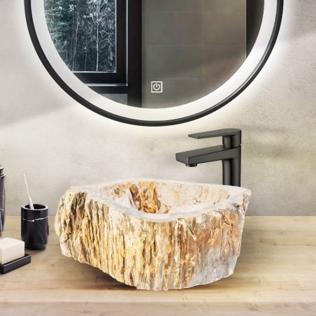 VASQUE NATURELLE BOIS FOSSILISÉ