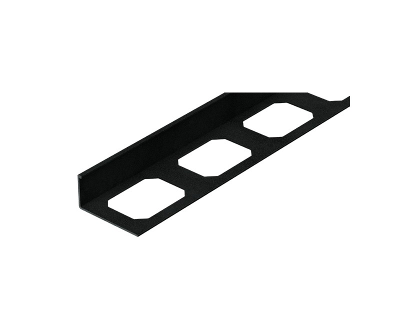 Equerre alu laque structure noir 270cmx10 mm