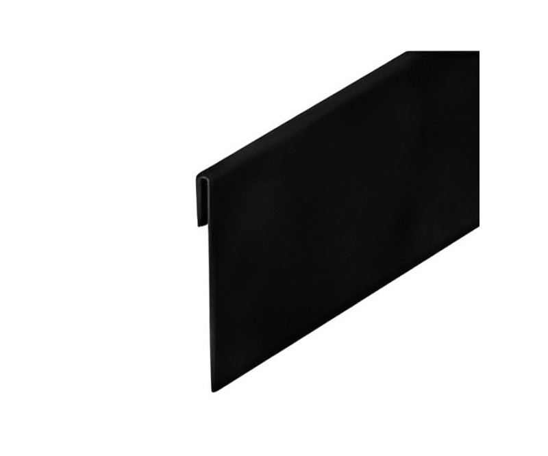 Couverture en aluminium noir 270cm hauteur 80mm