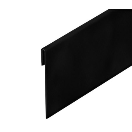 Couverture en aluminium noir 270cm hauteur 80mm