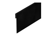 Couverture en aluminium noir 270cm hauteur 80mm