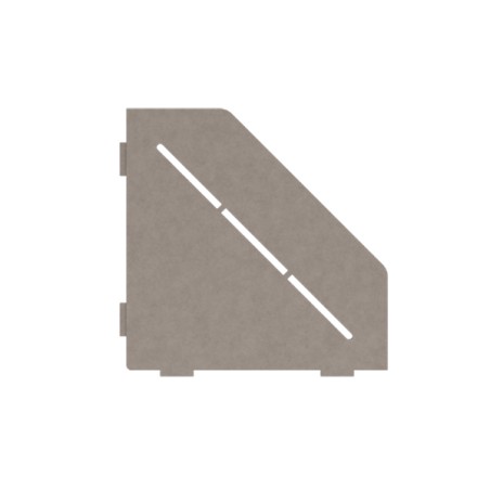 Porte savon laque structure gris pierre 200x75 mm